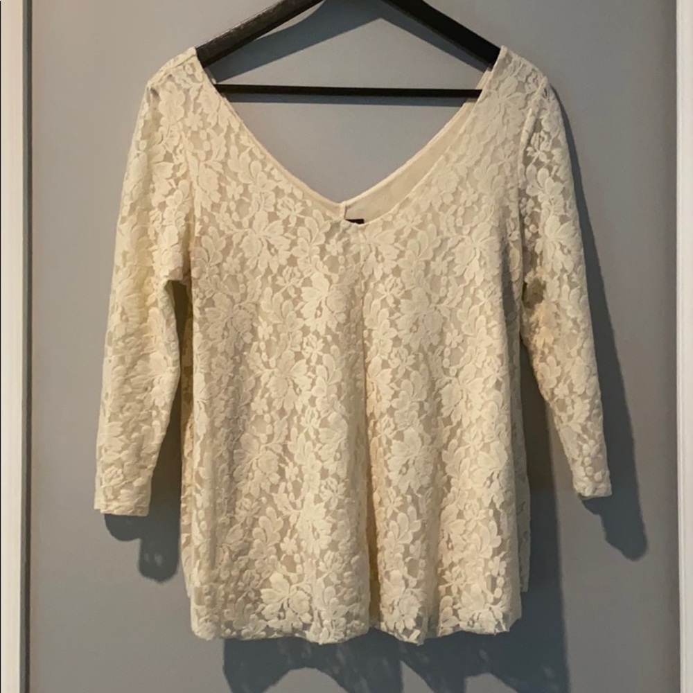 Lace American Eagle Top